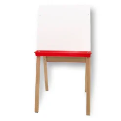 Flipside Products Double-Sided Adjustable Standing Easel, Dry Erase/Chalkboard, Whiteboard Easel, Drawing, Classroom, Home