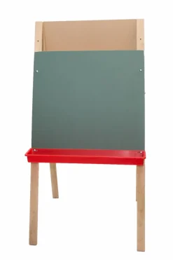 Flipside Products Double-Sided Adjustable Standing Easel, Dry Erase/Chalkboard, Whiteboard Easel, Drawing, Classroom, Home