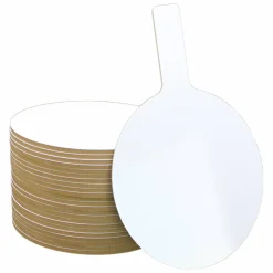 Flipside Products Oval Dry Erase Answer Paddles, Auction, Handheld Whiteboard, Handle Response Board, Classroom