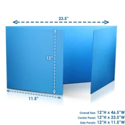 Flipside Products Plastic Study Carrels, 12