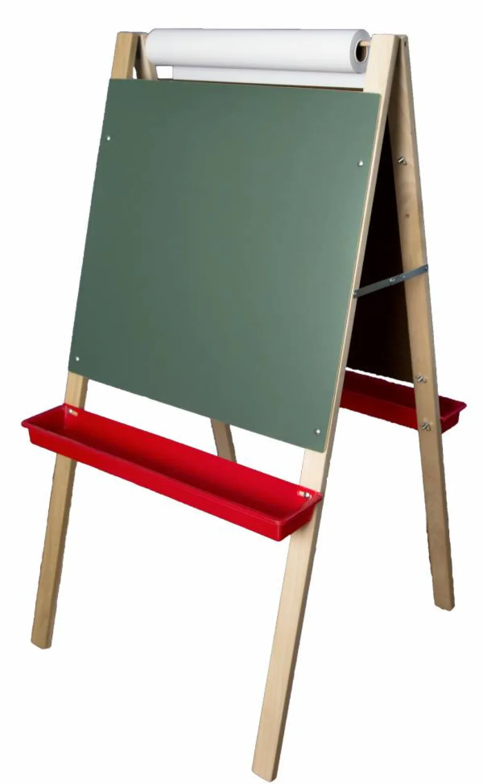 Flipside Products 48" x 24" Double-Sided Adjustable Paper Roll Standing Easel, Dry Erase/Chalkboard, Whiteboard Easel, Drawing