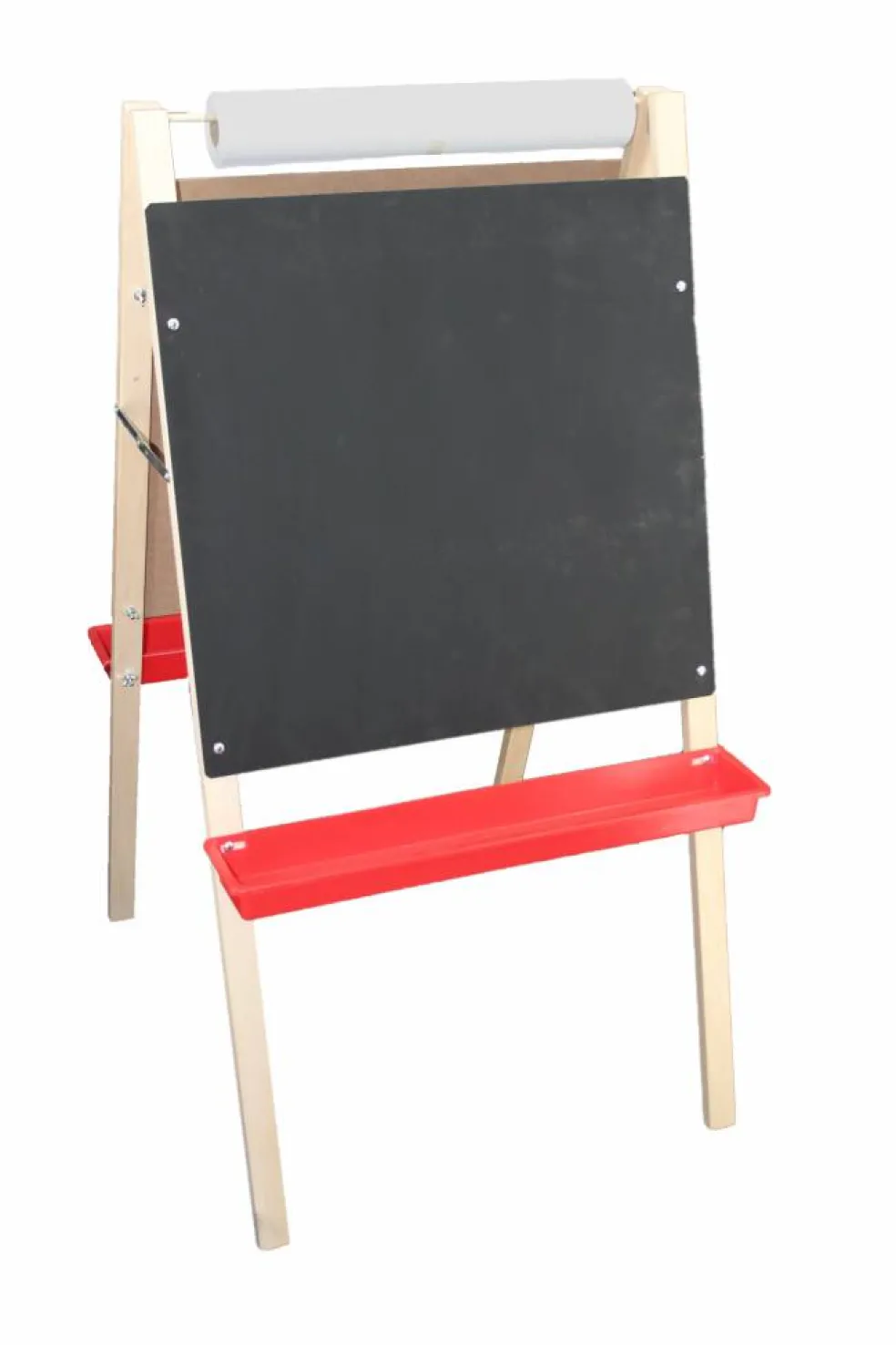 Flipside Products 48" x 24" Double-Sided Adjustable Paper Roll Standing Easel, Dry Erase/Chalkboard, Whiteboard Easel, Drawing