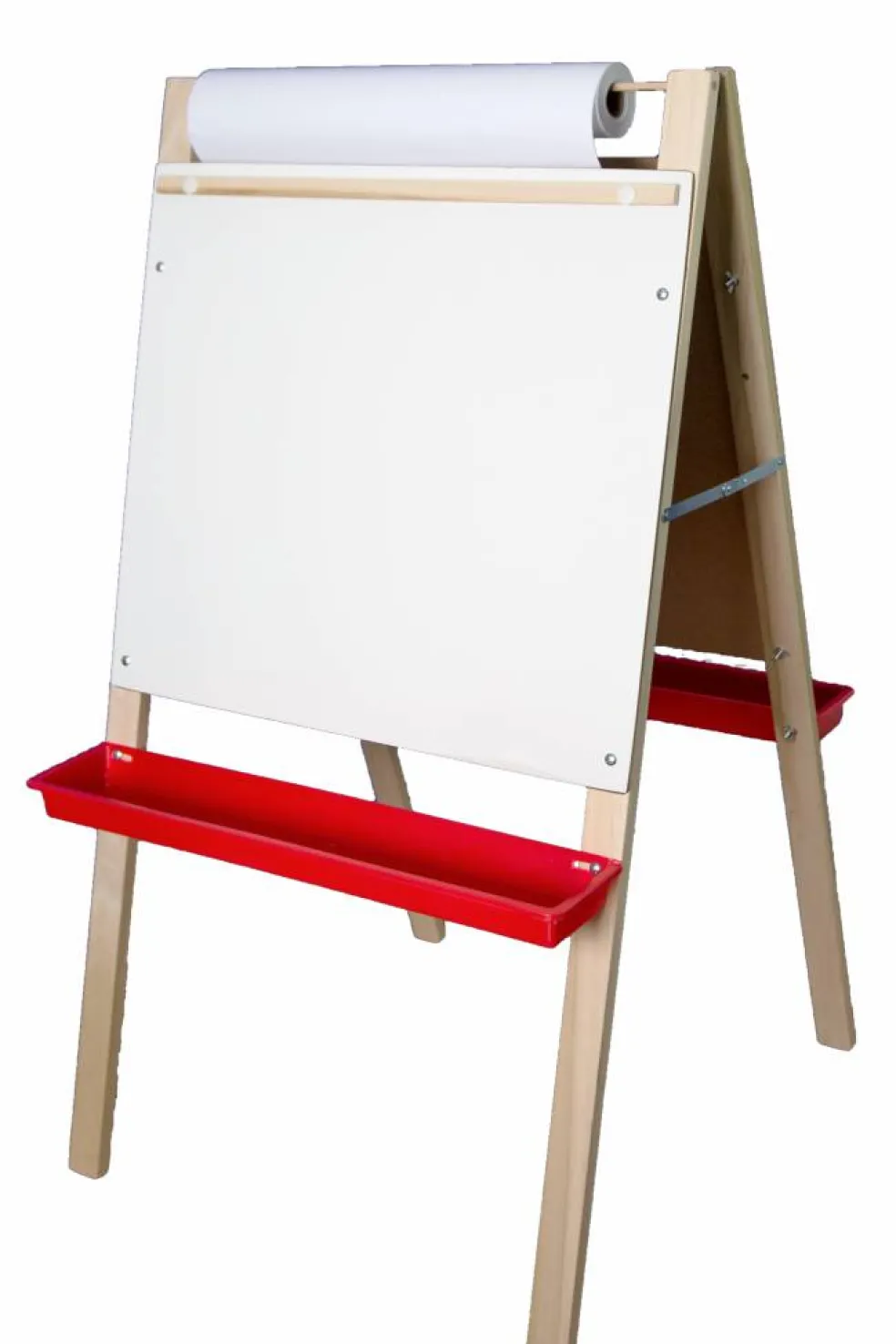 Flipside Products 48" x 24" Double-Sided Adjustable Paper Roll Standing Easel, Dry Erase/Chalkboard, Whiteboard Easel, Drawing