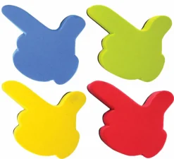 Flipside Products - 3.25” x 2.75” Finger Pointer Magnetic Dry Erase Chalkboard Eraser, Call Out, Set of 24