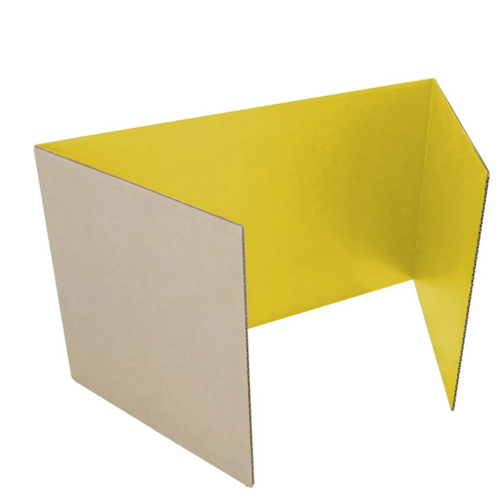 Flipside Products 12”x 48” Study Carrels, Privacy Boards, Student Privacy and Focus Booth for The Classroom, Desk Divider Cubby for Tests