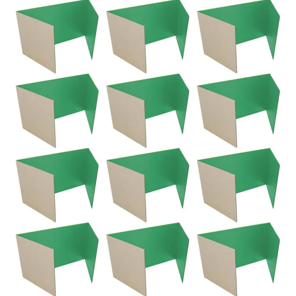 Flipside Products 12”x 48” Study Carrels, Privacy Boards, Student Privacy and Focus Booth for The Classroom, Desk Divider Cubby for Tests