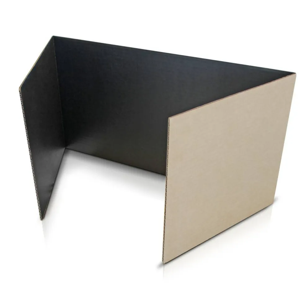 Flipside Products 12”x 48” Study Carrels, Privacy Boards, Student Privacy and Focus Booth for The Classroom, Desk Divider Cubby for Tests