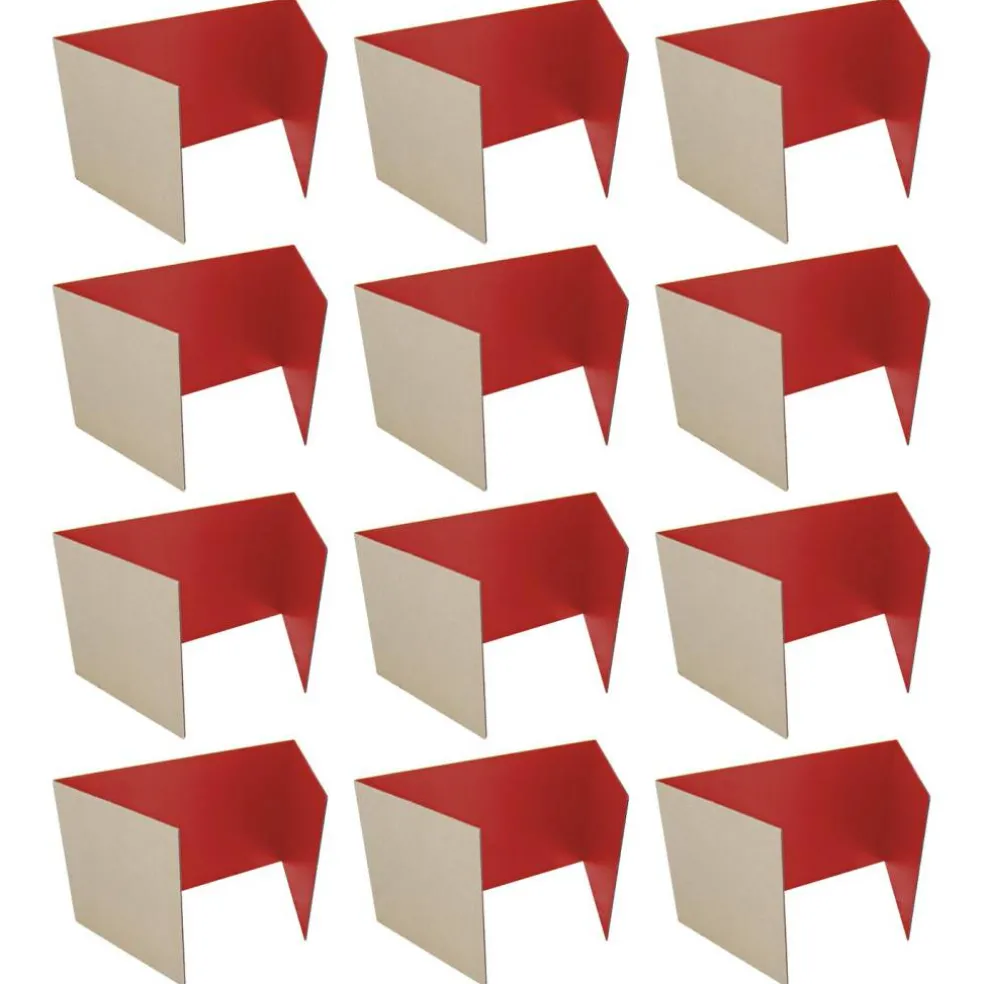 Flipside Products 18”x 48” Study Carrels, Privacy Boards, Student Privacy and Focus Booth for The Classroom, Desk Divider