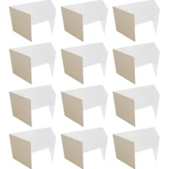Flipside Products 18”x 48” Study Carrels, Privacy Boards, Student Privacy and Focus Booth for The Classroom, Desk Divider