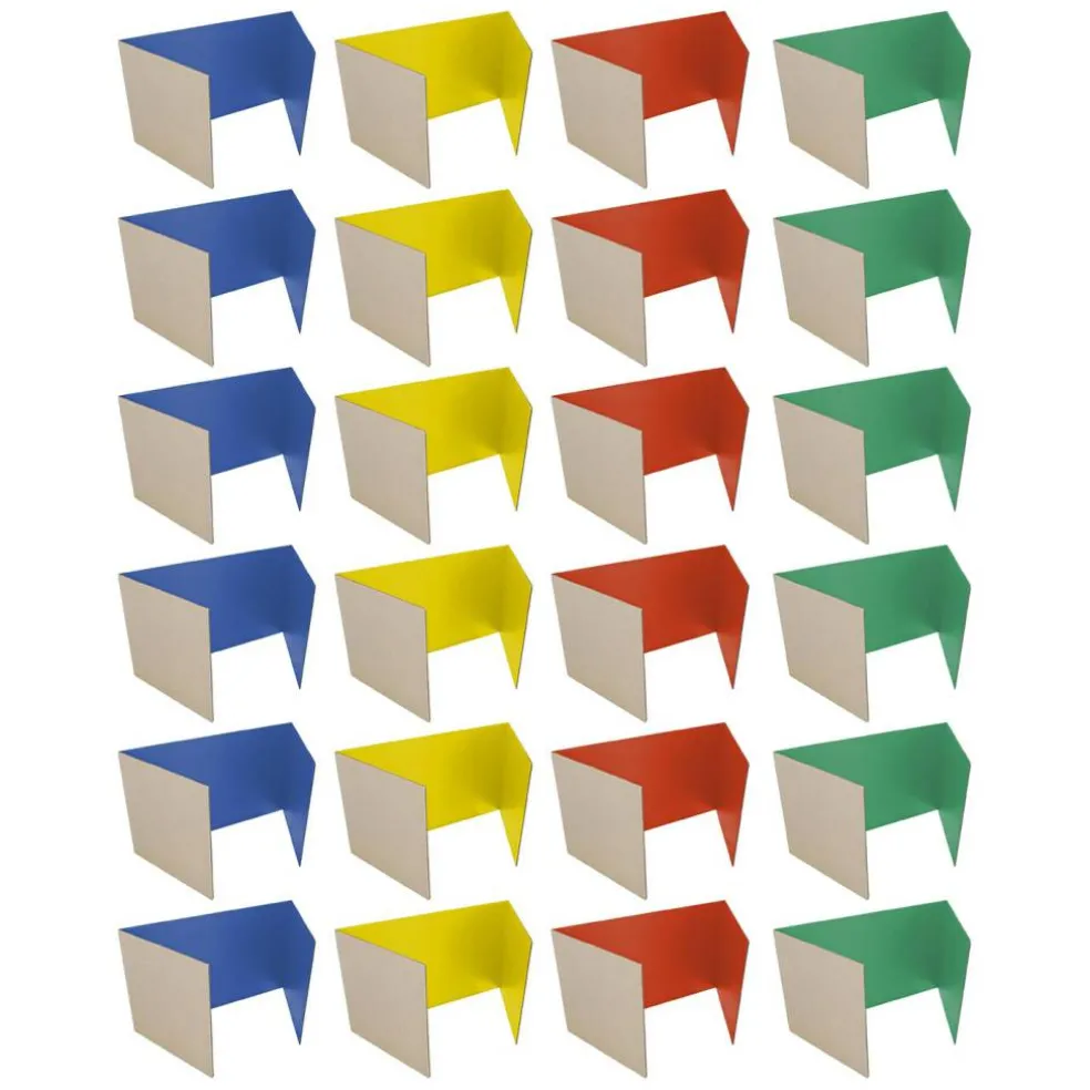 Flipside Products 18”x 48” Study Carrels, Privacy Boards, Student Privacy and Focus Booth for The Classroom, Desk Divider