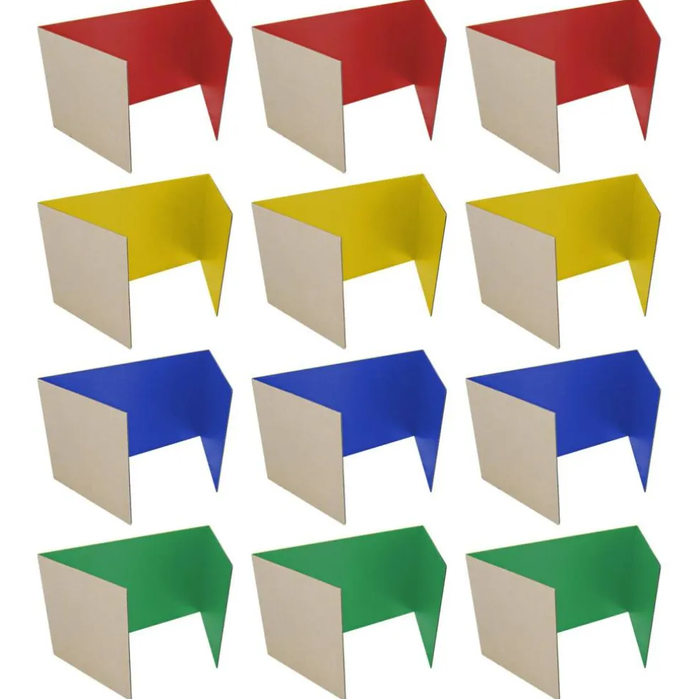 Flipside Products 18”x 48” Study Carrels, Privacy Boards, Student Privacy and Focus Booth for The Classroom, Desk Divider
