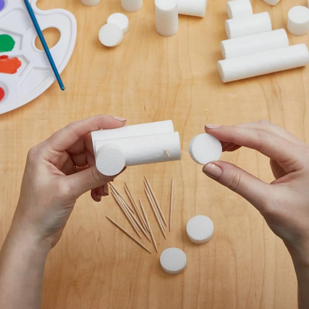 FloraCraft® CraftFōM® 1" x 2" White Foam Rods, 24ct.