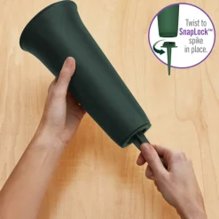 FloraCraft® Eternity™ Green Plastic Cemetery Vase with FloraFōM® Insert