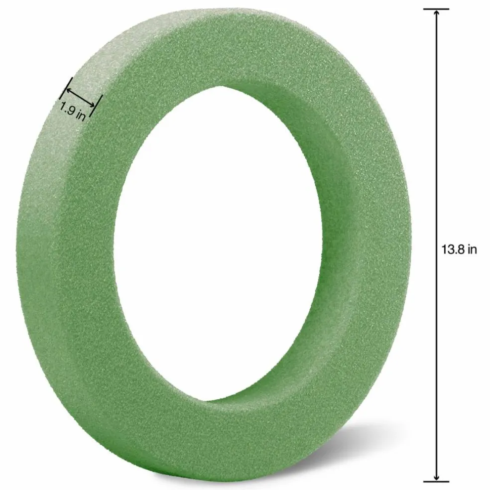 FloraCraft® FloraFōM® 13.75" Green Foam Wreath