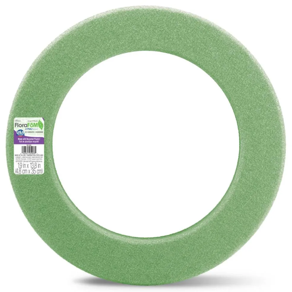 FloraCraft® FloraFōM® 13.75" Green Foam Wreath