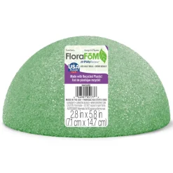 FloraCraft® FloraFōM® Green Half Ball Foam, 2.8
