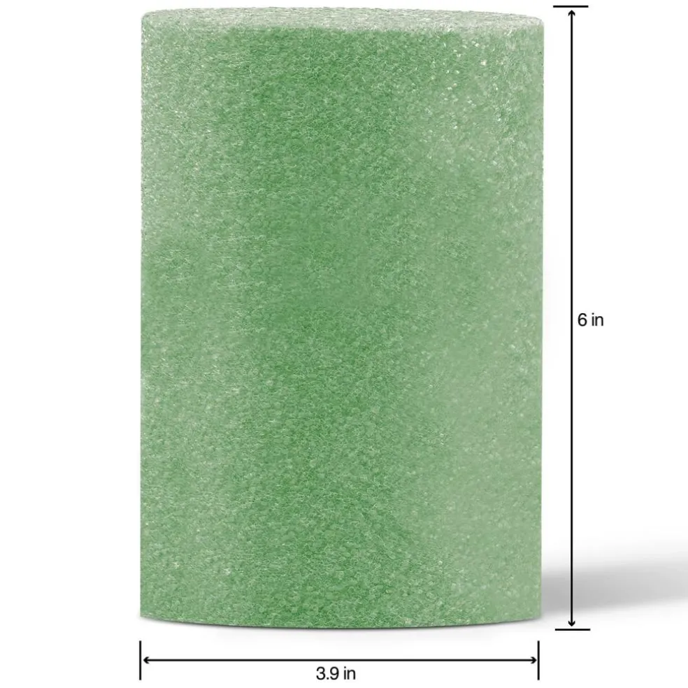 FloraCraft® FloraFōM 4" x 6" Green Foam Cylinder
