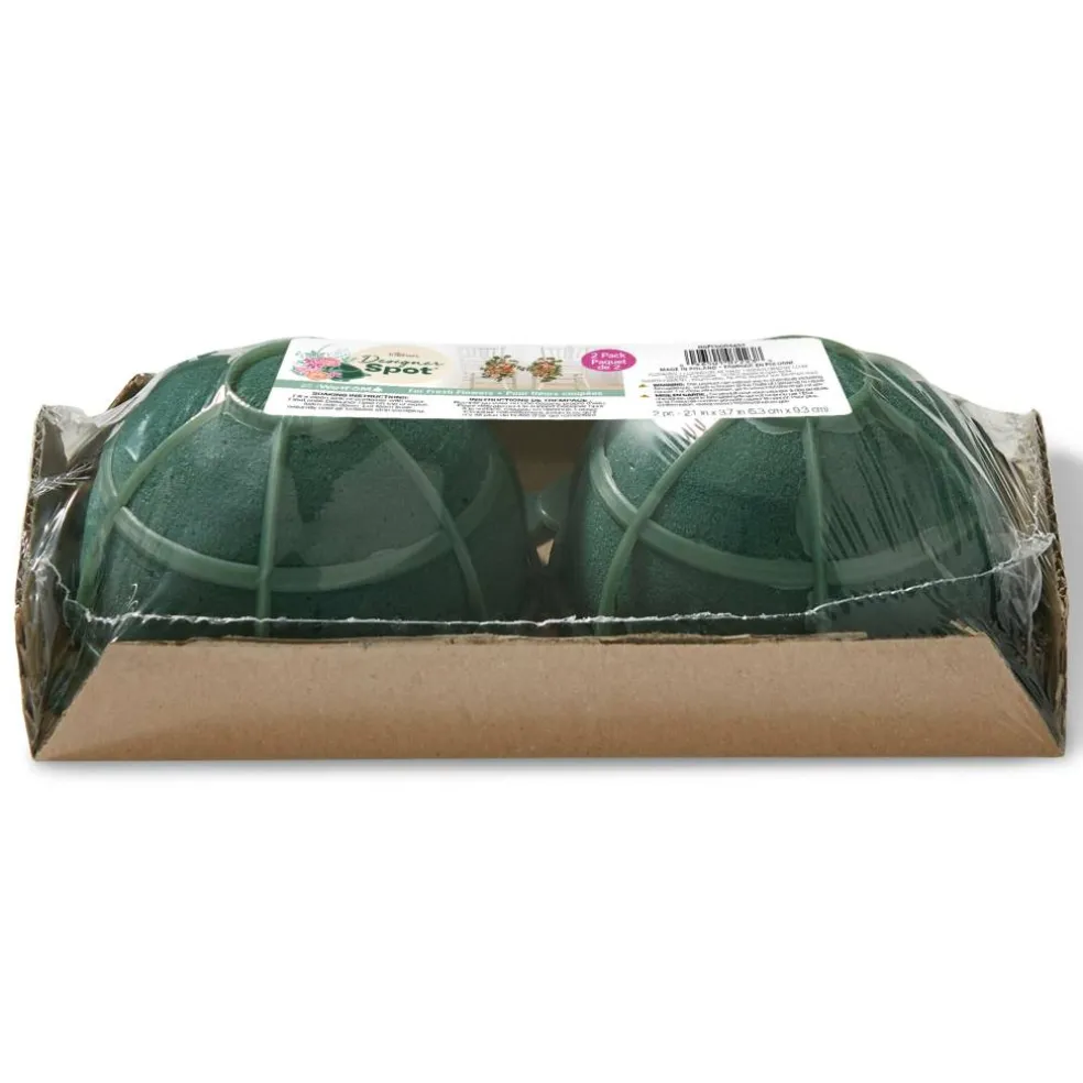 FloraCraft® 2" Green Artesia WetFōM Designer Spot™, 2ct.
