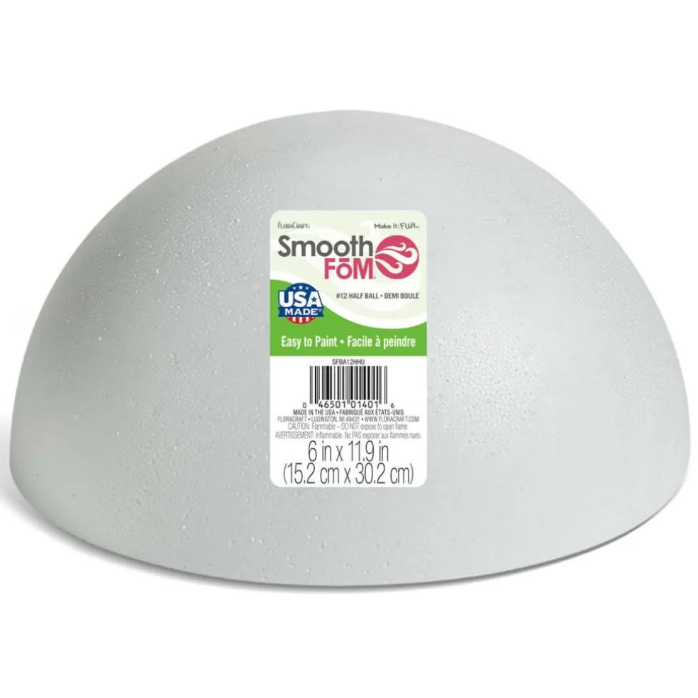FloraCraft® SmoothFōM® 11.9" Hollow Foam Half Ball