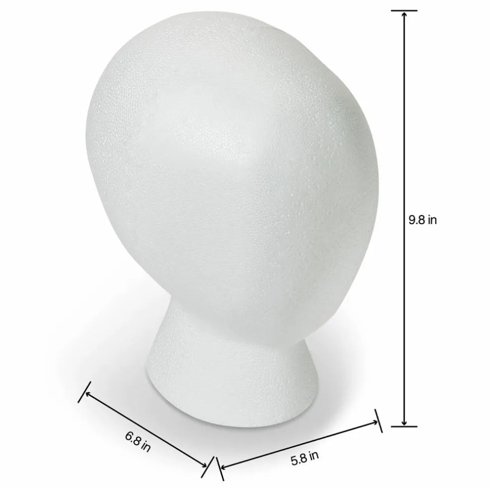 FloraCraft® SmoothFōM® White Foam Faceless Head