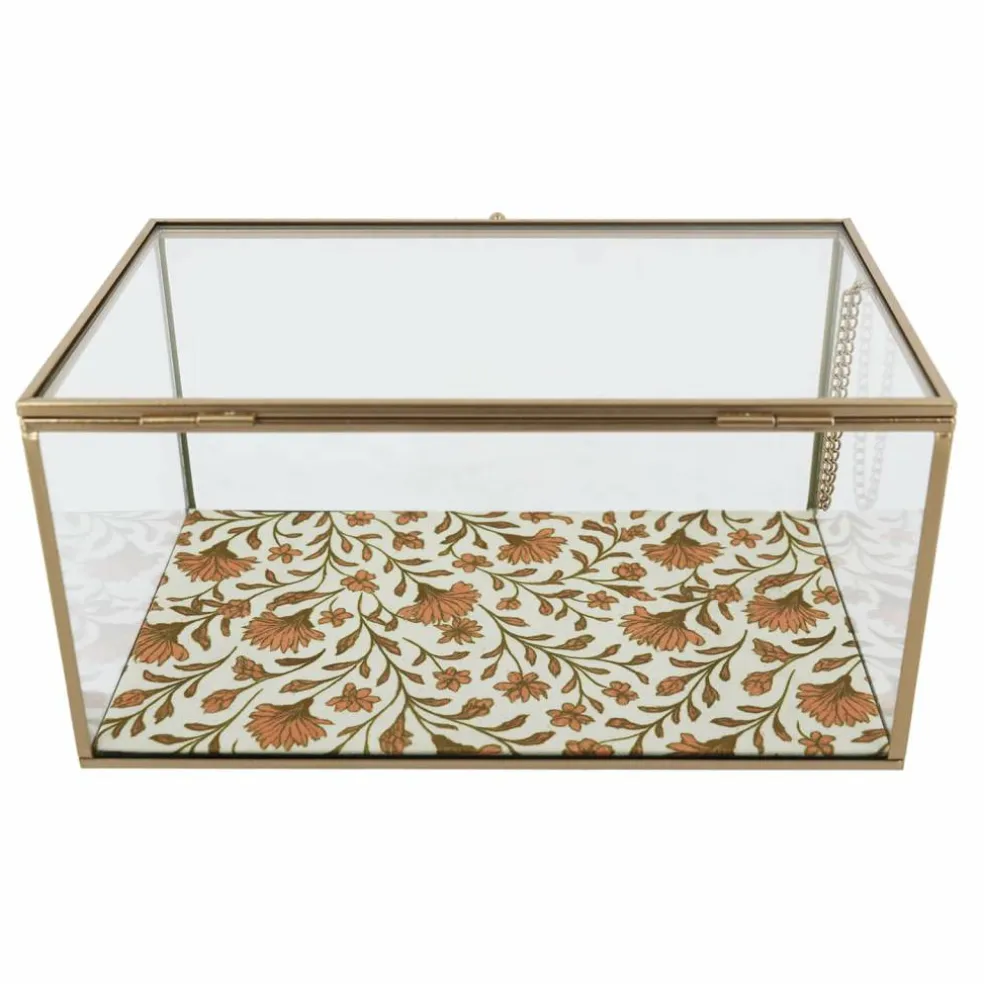 Floral Decorative Glass Box by Ashland®