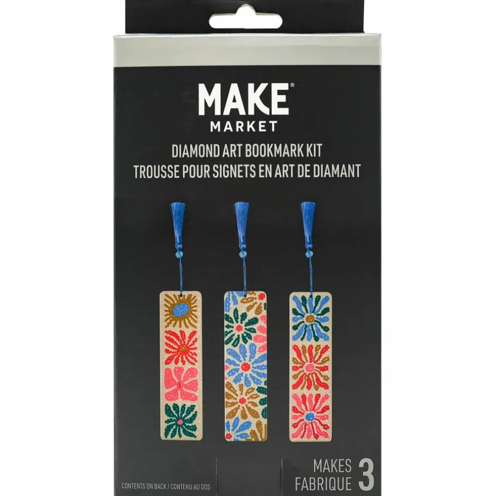 Floral Diamond Art Bookmark Kit by Make Market®