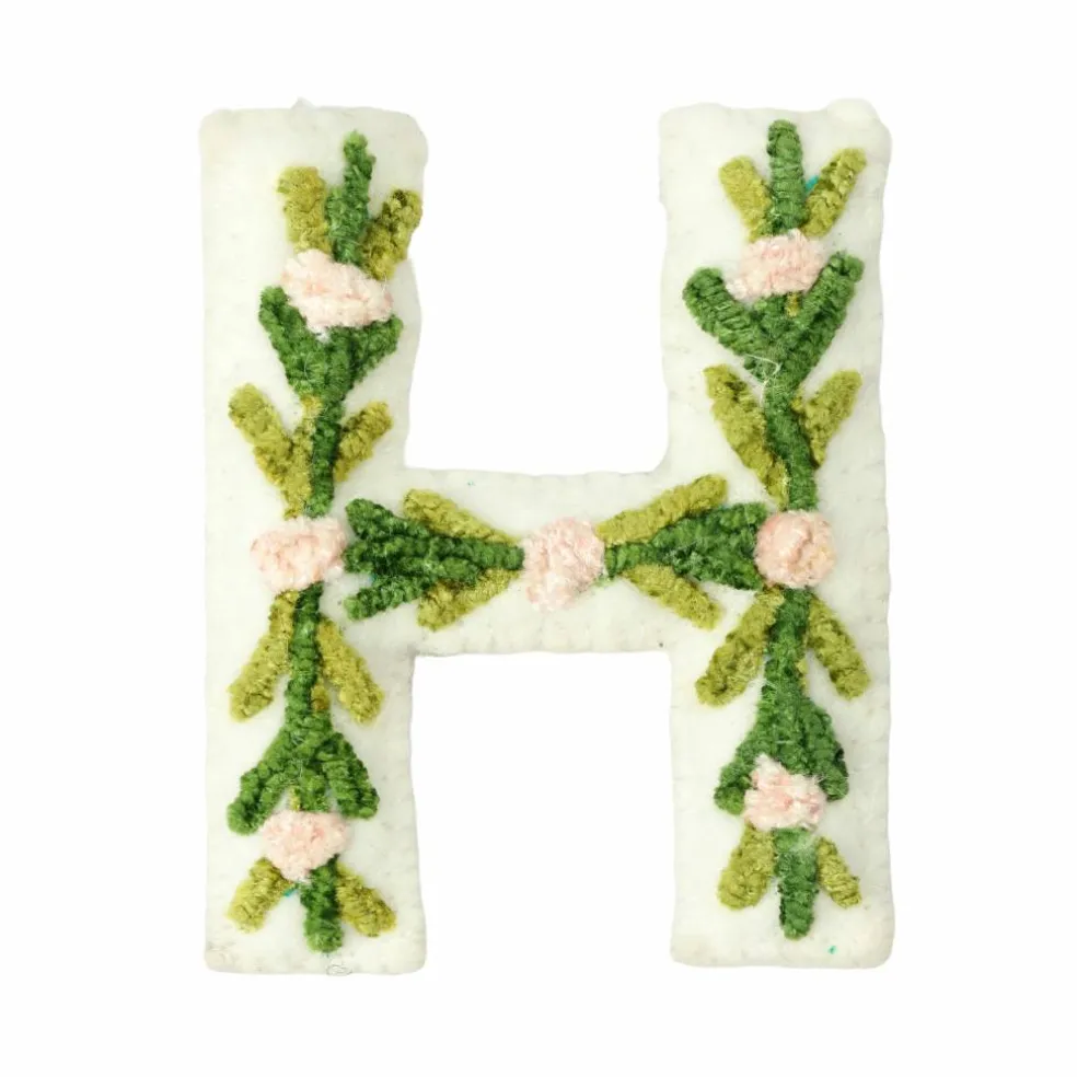 4" Floral Embroidered Puffy Letter by Celebrate It™