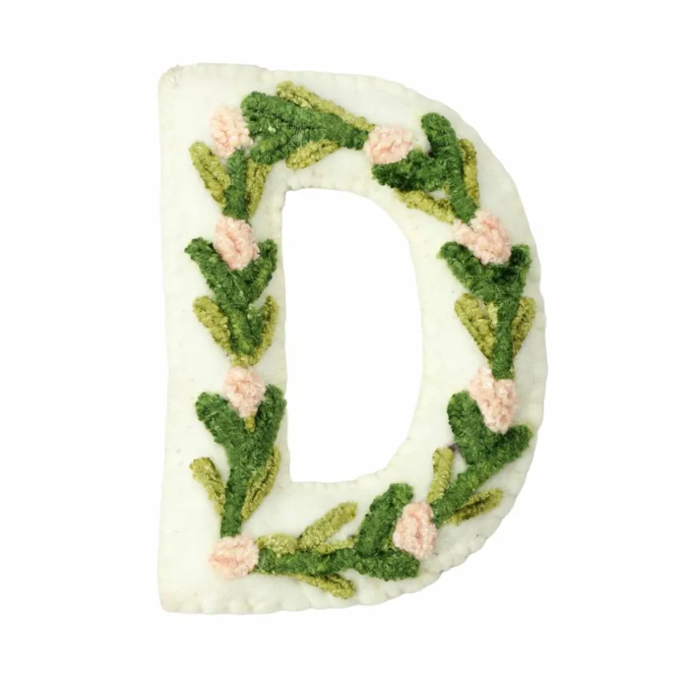 4" Floral Embroidered Puffy Letter by Celebrate It™