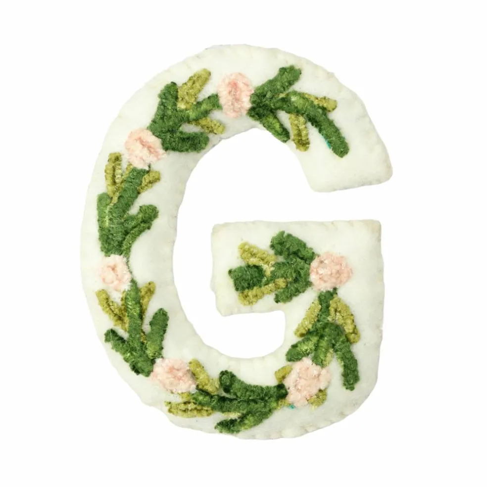 4" Floral Embroidered Puffy Letter by Celebrate It™