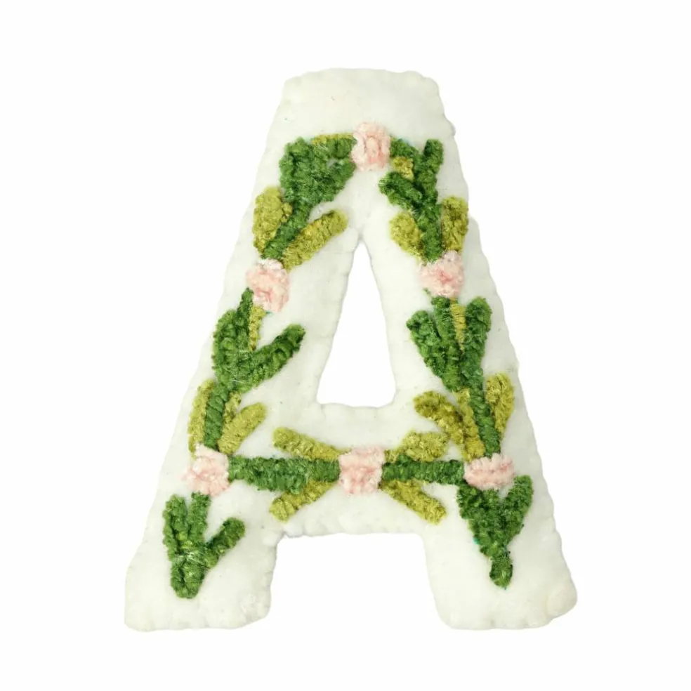 4" Floral Embroidered Puffy Letter by Celebrate It™