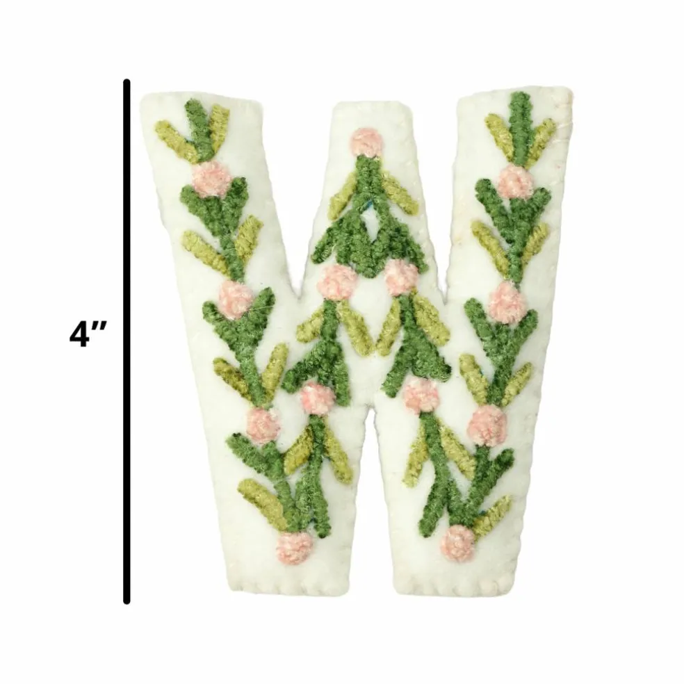 4" Floral Embroidered Puffy Letter by Celebrate It™