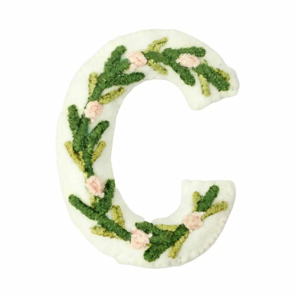 4" Floral Embroidered Puffy Letter by Celebrate It™