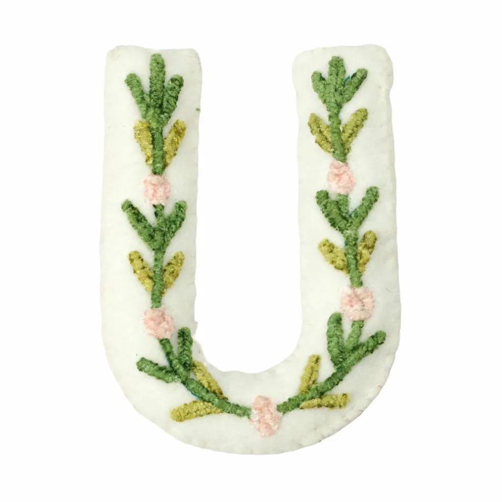 4" Floral Embroidered Puffy Letter by Celebrate It™