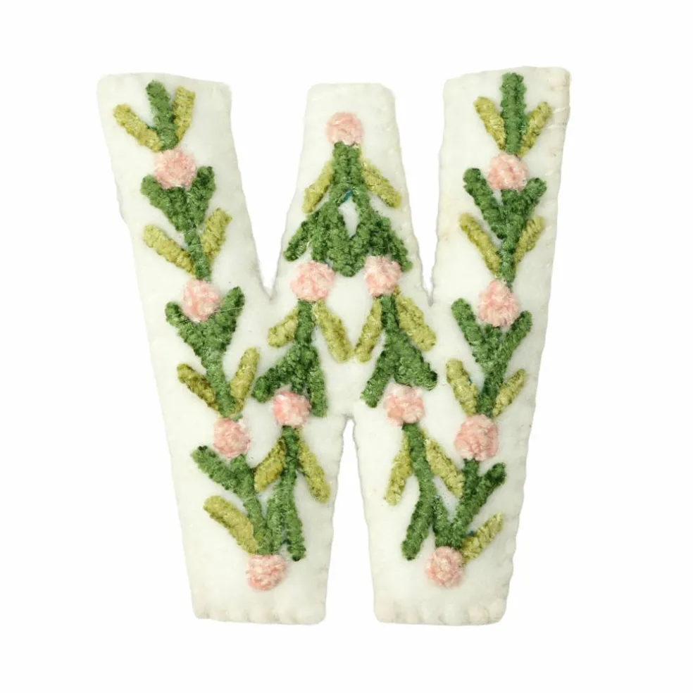 4" Floral Embroidered Puffy Letter by Celebrate It™