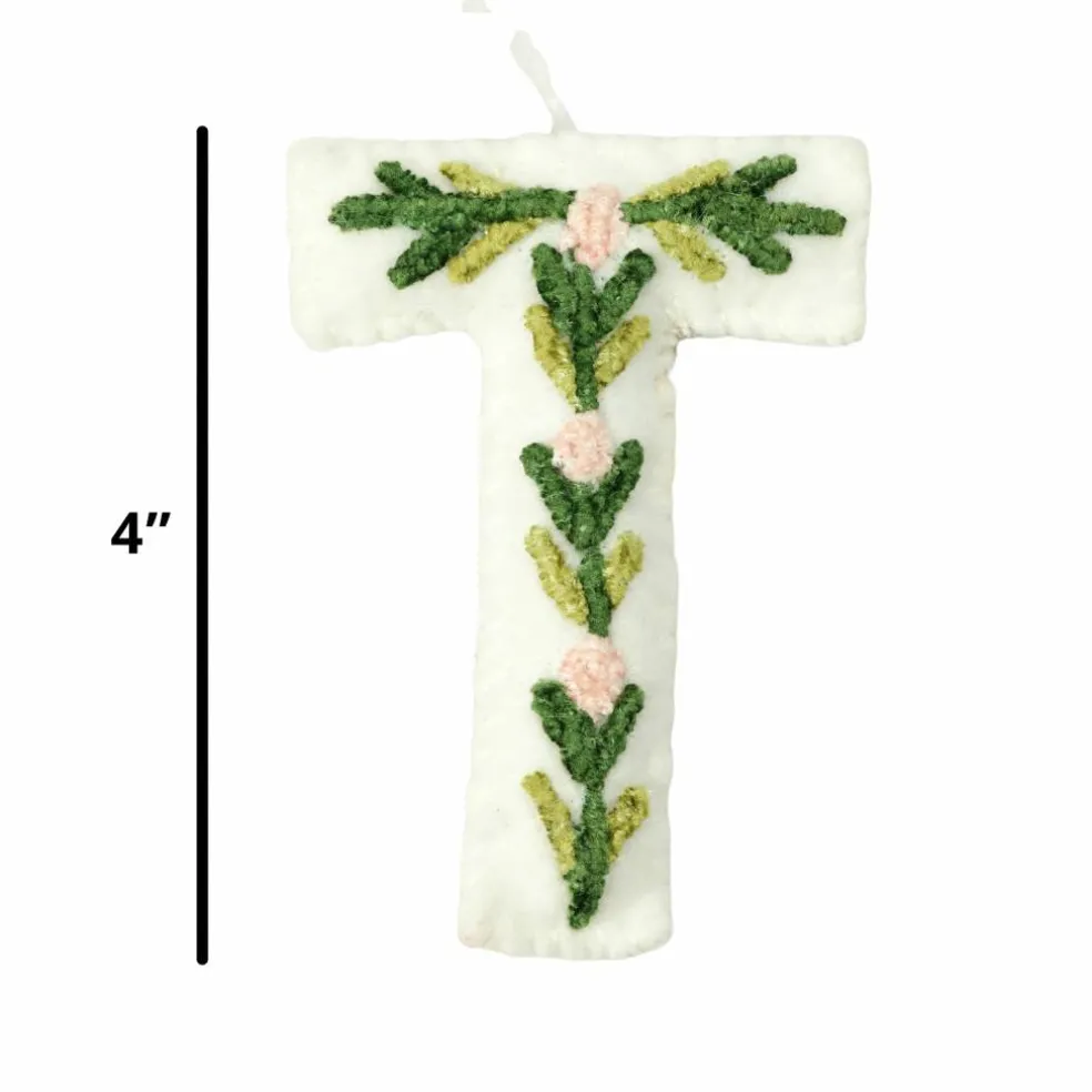 4" Floral Embroidered Puffy Letter by Celebrate It™