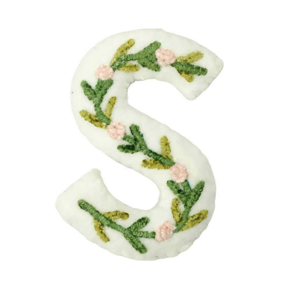 4" Floral Embroidered Puffy Letter by Celebrate It™