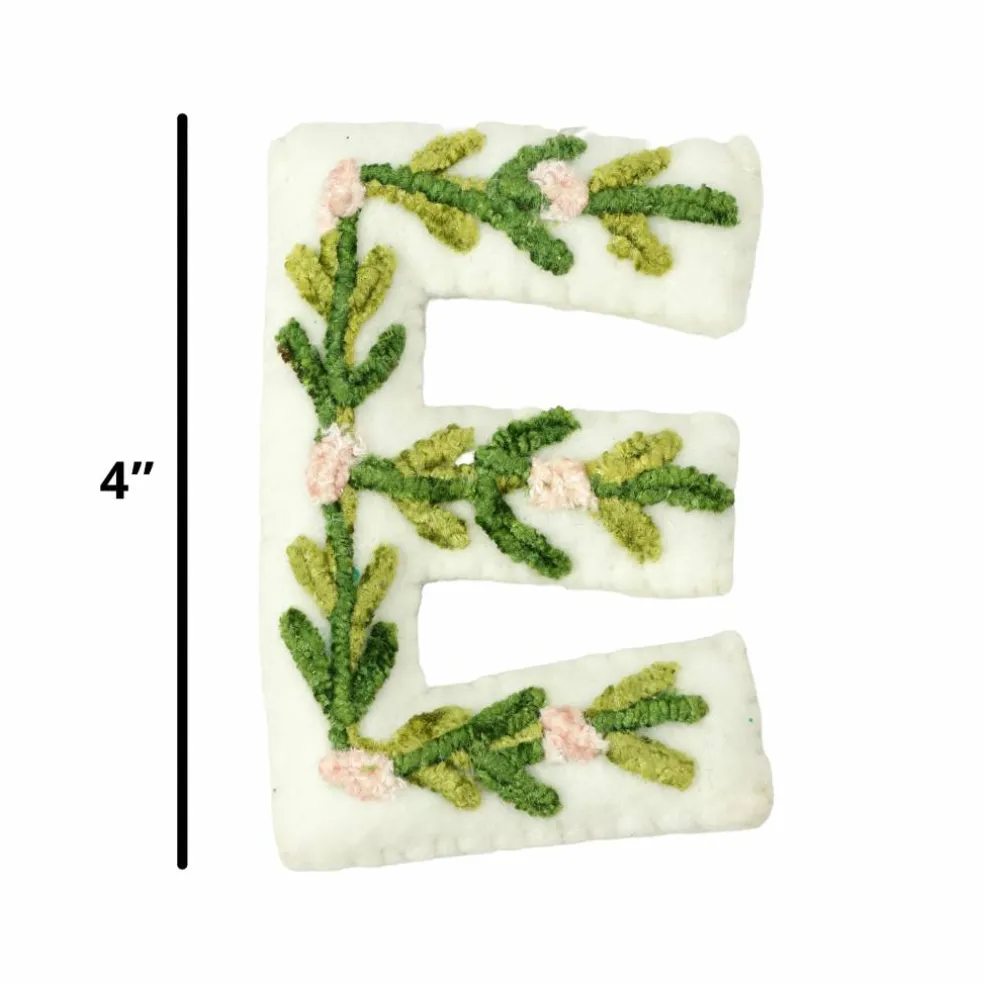 4" Floral Embroidered Puffy Letter by Celebrate It™