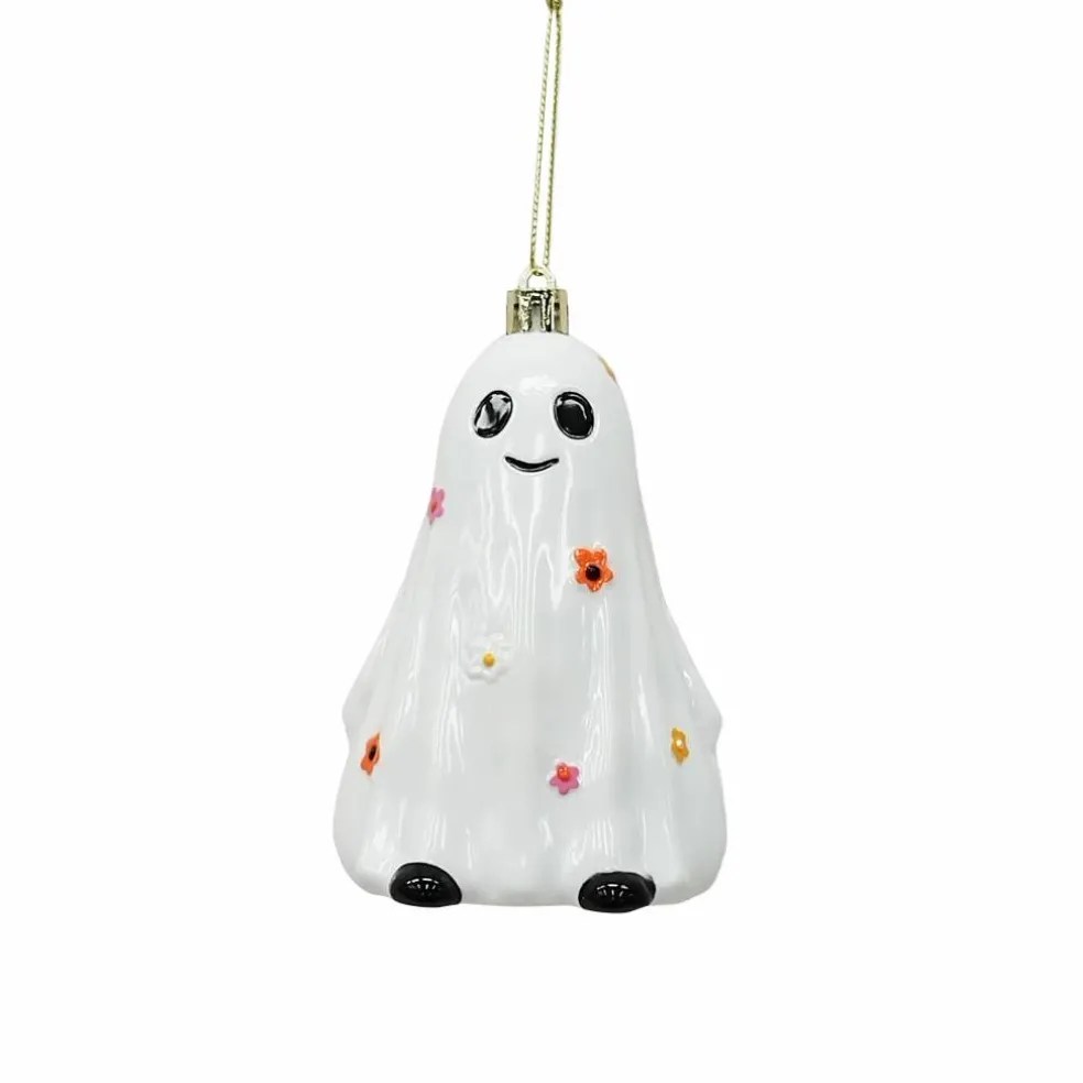 4.75" Floral Ghost Ornament by Ashland®