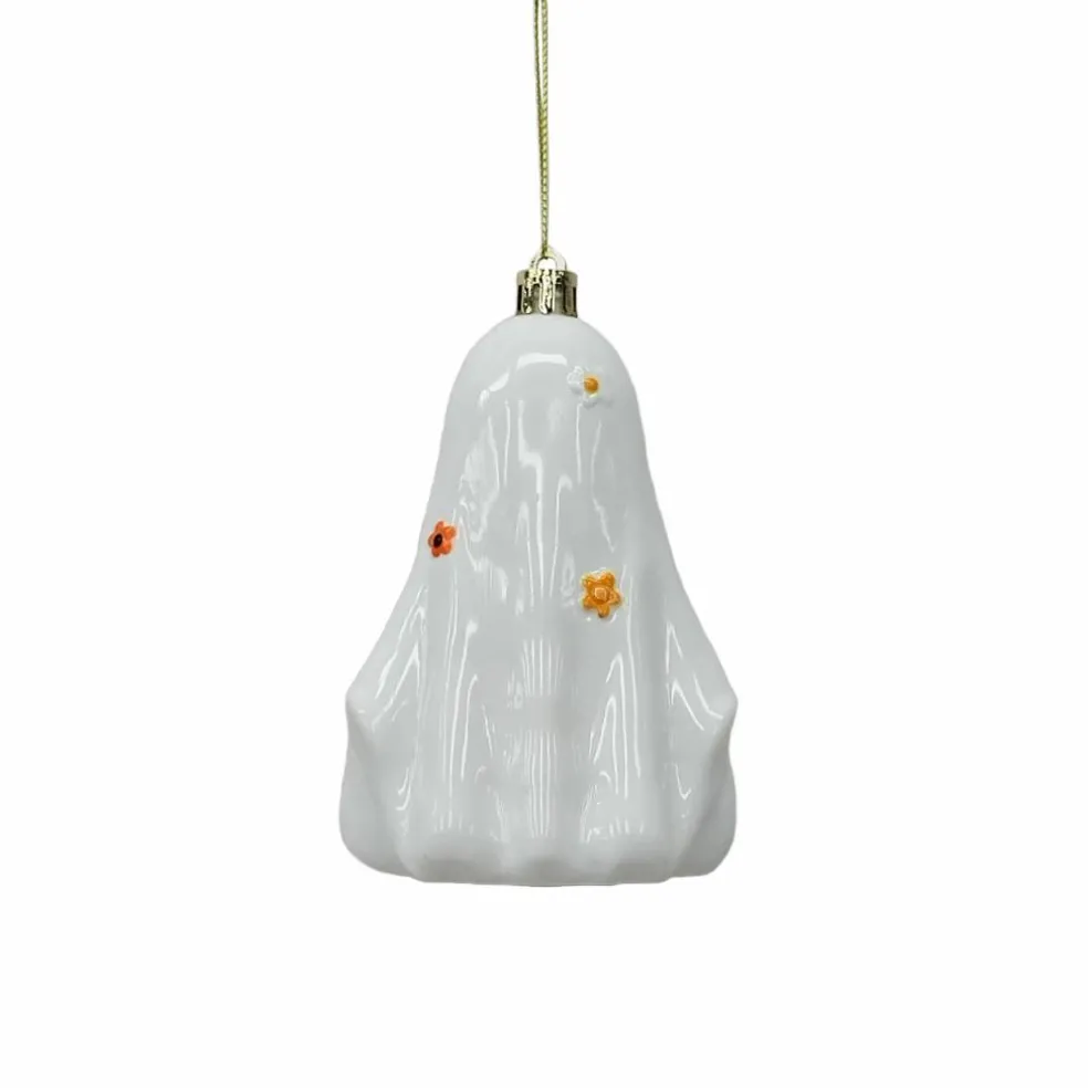 4.75" Floral Ghost Ornament by Ashland®