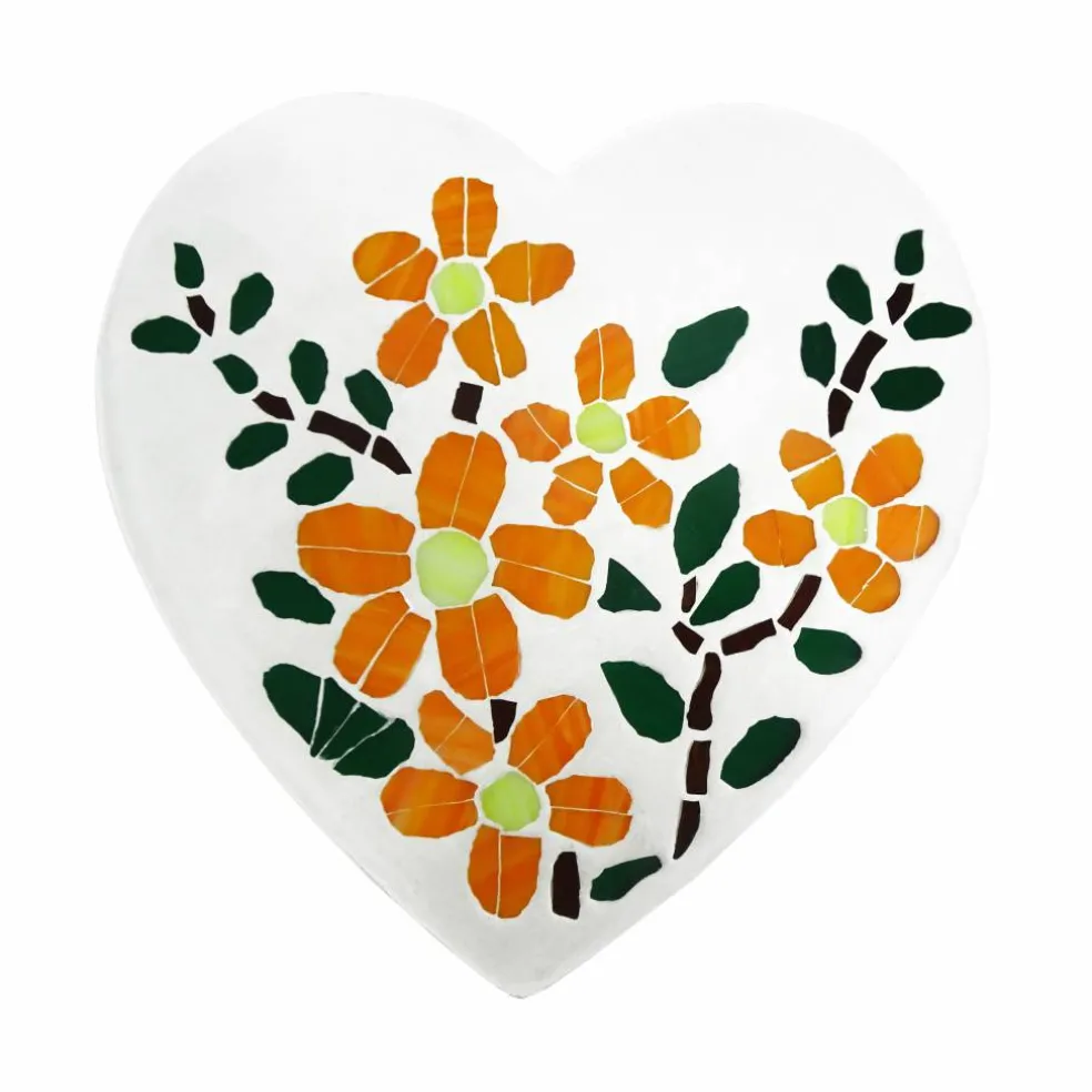 10" Floral Heart Stepping Stone Kit by Make Market®