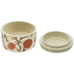 3.75" Floral Monogram Ceramic Container by Ashland®