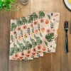 Floral Summer Palms 10" x 10" Cotton Twill Napkin