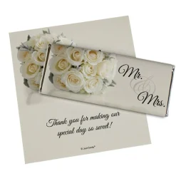 Floral Wedding Candy Party Favors Wrapped Hershey's Chocolate Bars or Wrappers Only by Just Candy