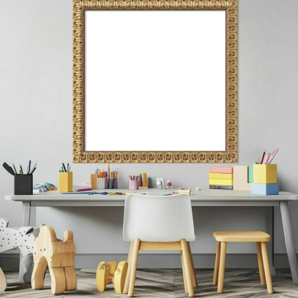 Florentine Gold Framed Dry Erase Magnetic Board