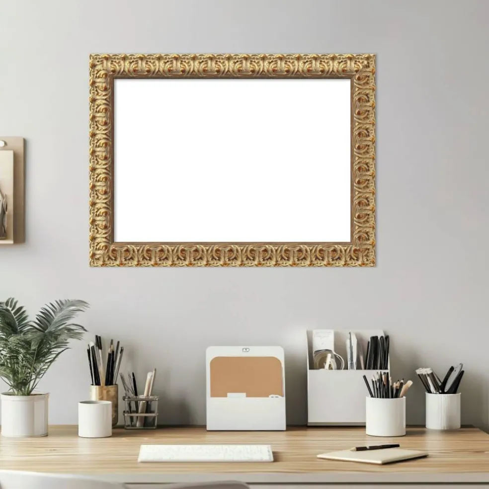 Florentine Gold Framed Dry Erase Magnetic Board