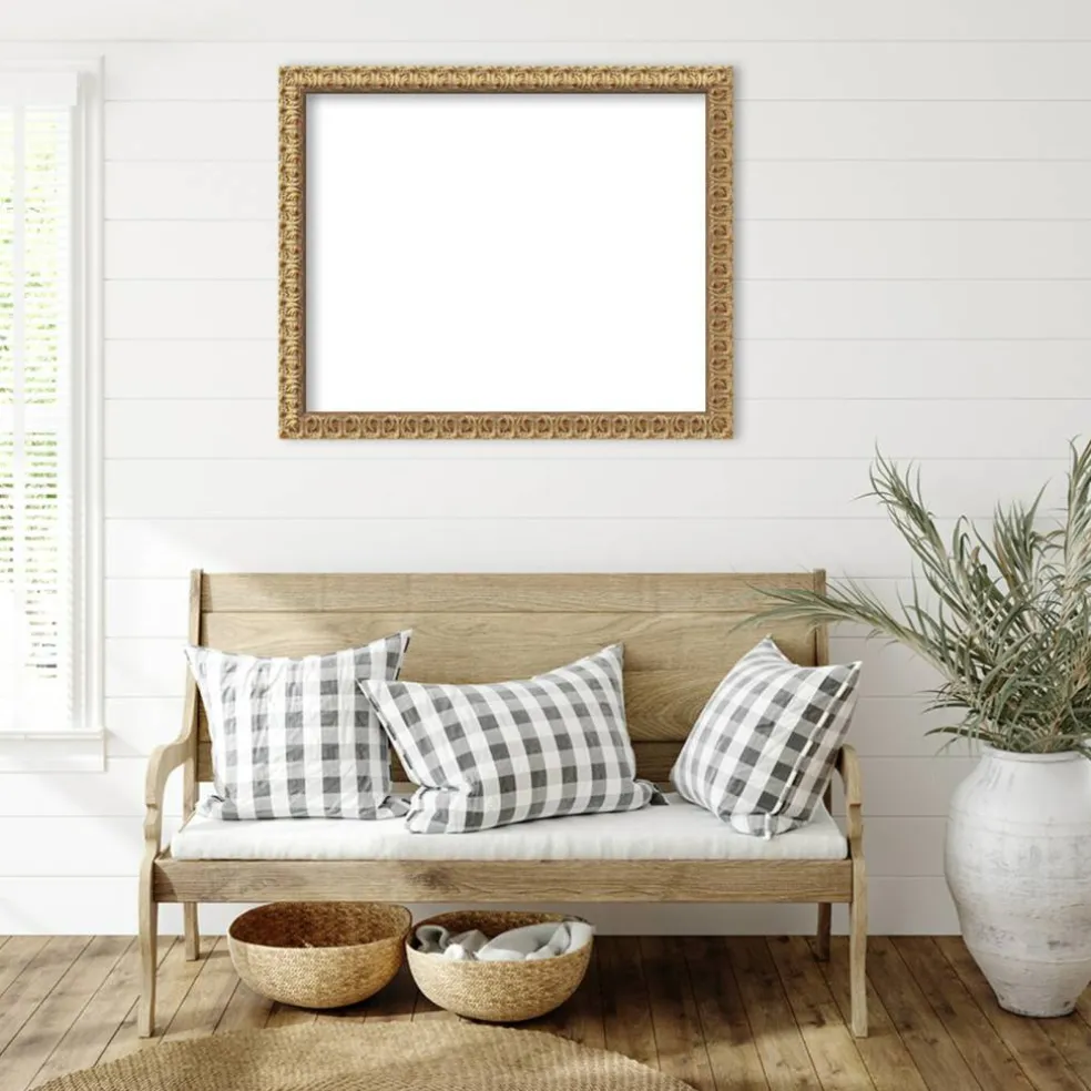 Florentine Gold Framed Dry Erase Magnetic Board