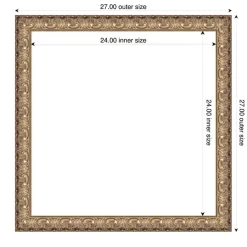 Florentine Gold Framed Dry Erase Magnetic Board