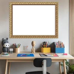 Florentine Gold Framed Dry Erase Magnetic Board