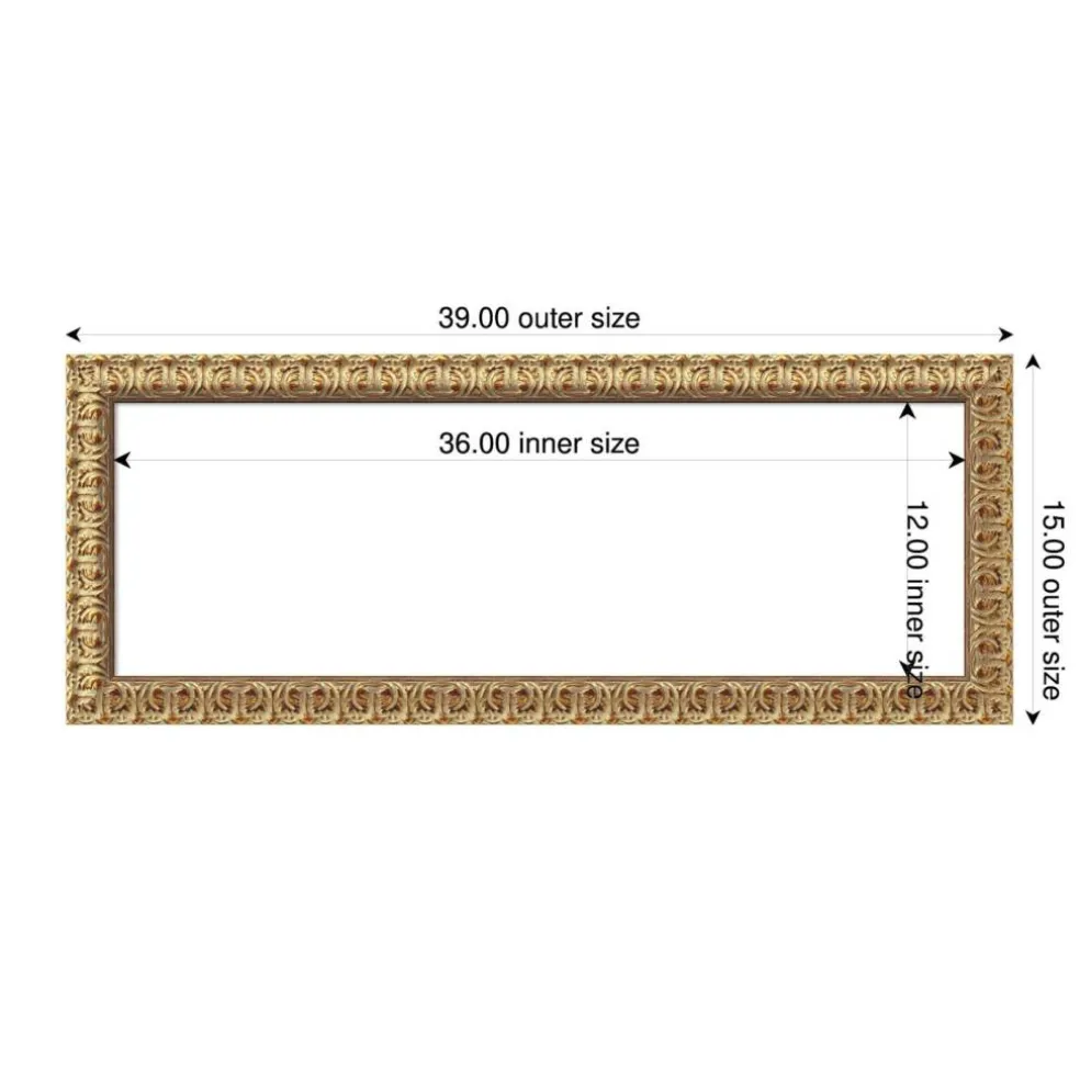 Florentine Gold Framed Dry Erase Magnetic Board