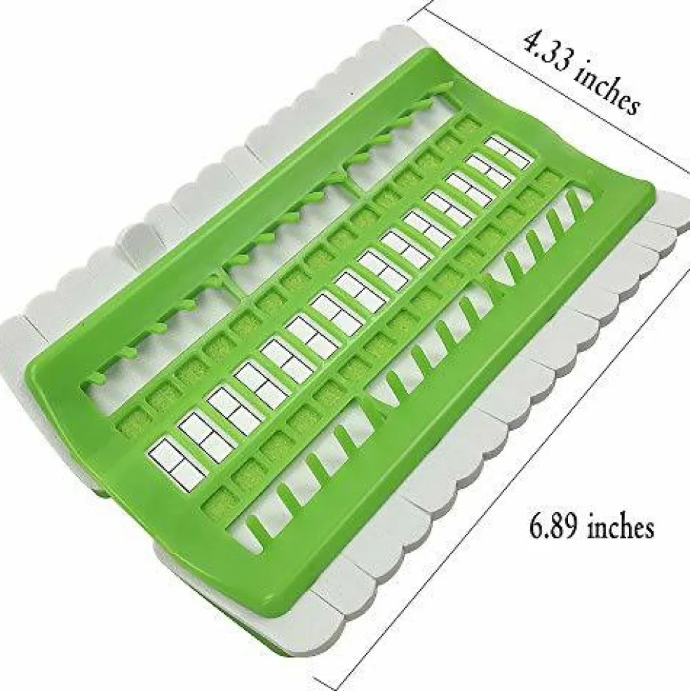 Floss Organizer Embroidery Kit Cross Stitch Tool, 30 Positions Thread Organizers, Plastic & Foam, Green